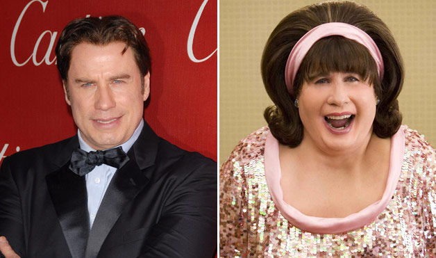 John Travolta—Hairspray (Playing the cult classic character Edna Turnblad in the movie version of the Broadway musical Hairspray, Travolta was transformed into a heavyset…woman! To achieve the look, the film’s makeup department spent four hours each day covering him in padding, prosthetics, makeup and a wig.)