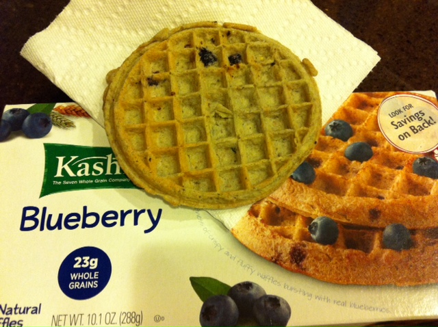 The actual waffle out of the box vs the picture on the box. Nice job Kashi. You suck.