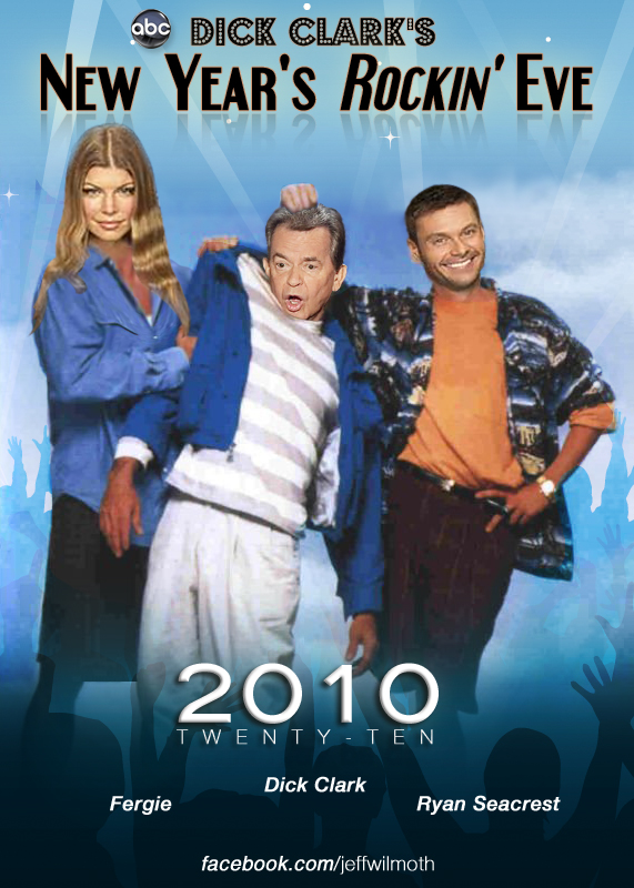 Fergie and Ryan Seacrest prove that Dick Clark may be dead, but he's still the life of the party!