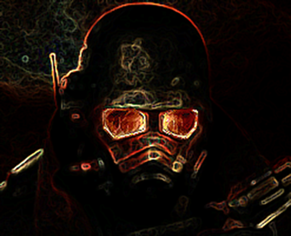 NCR wallpaper clipping edited. Glowing edges  other photo tweaks