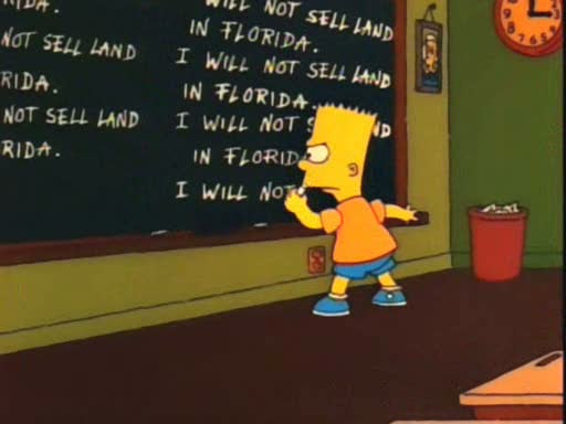 Bart's Blackboard