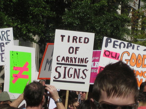 More Funny And Stupid Protest Signs