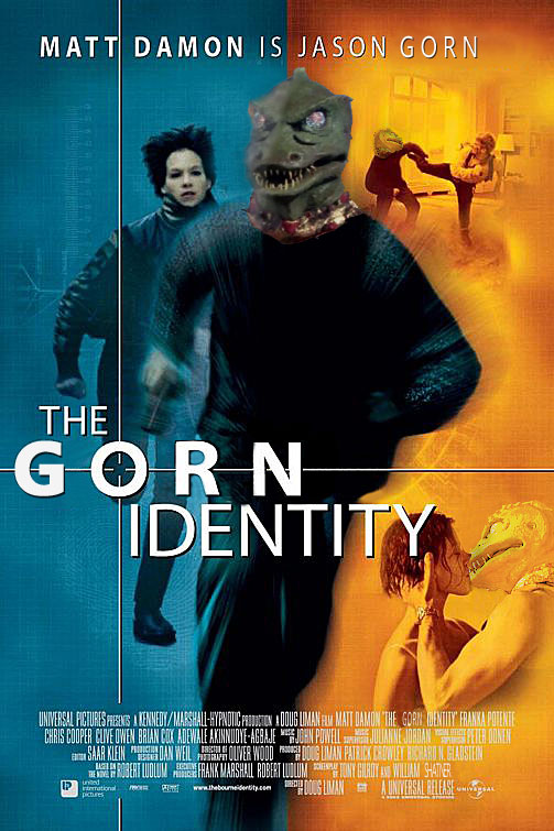 My wife was talking about the new Star Trek game having the gorn and I thought it would be funny to do the Bourne Identity with gorns... so yeah.