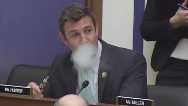 vaping congressman - Mr. Hunter Ms. Miller