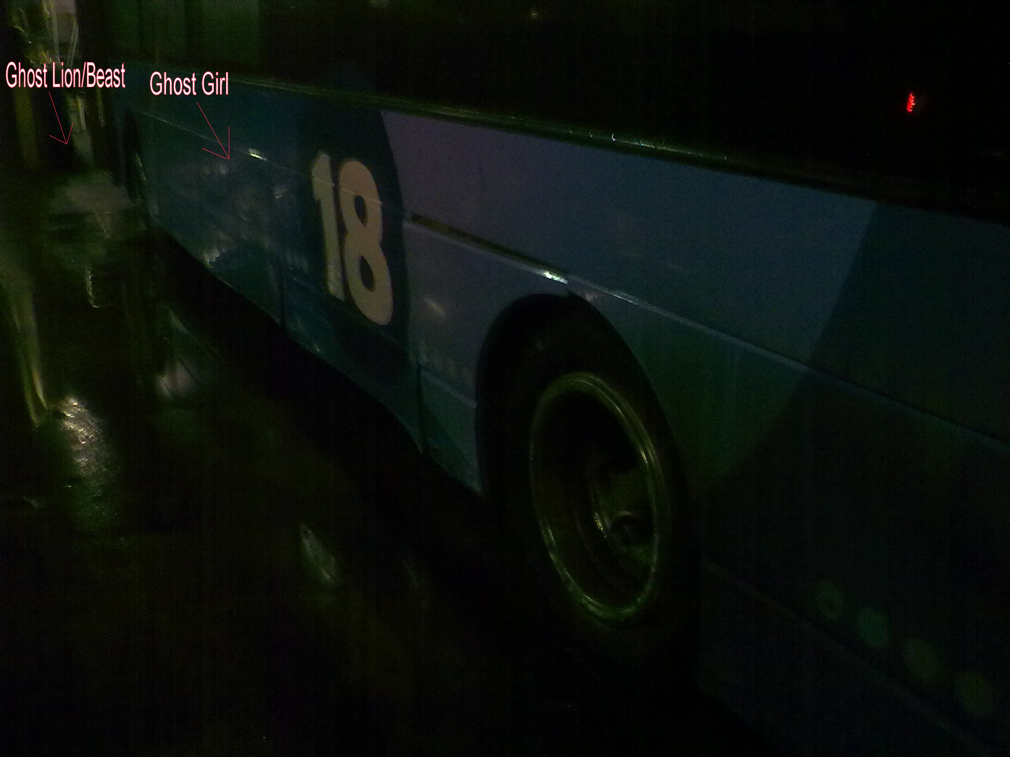 A friend of mine crashed his bus and took a picture of it back at the depo.......theres some weird stuff in the picture take a look for ya self.