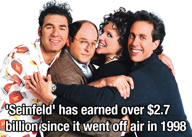 jerry seinfeld series - Seinfeld' has earned over $2.7 billion since it went off air in 1998