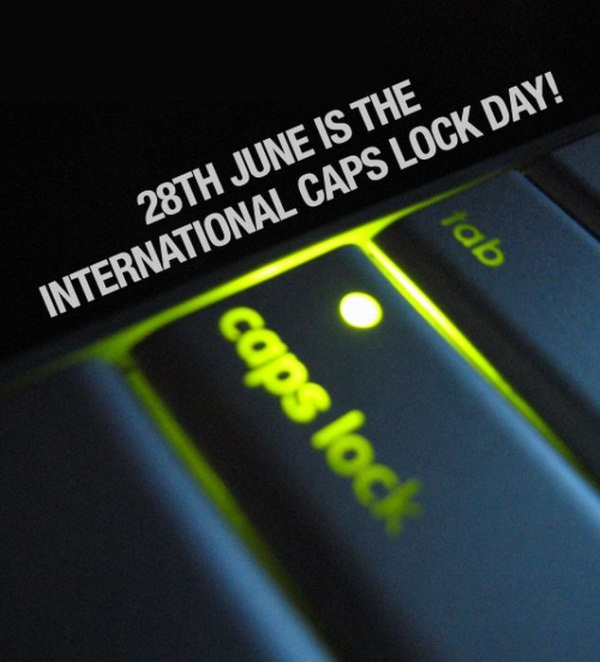 gadget - 28TH June Is The International Caps Lock Day! Slock