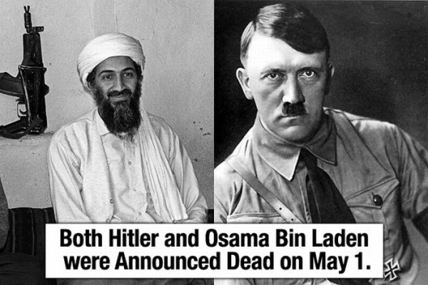 Both Hitler and Osama Bin Laden were Announced Dead on May 1.55