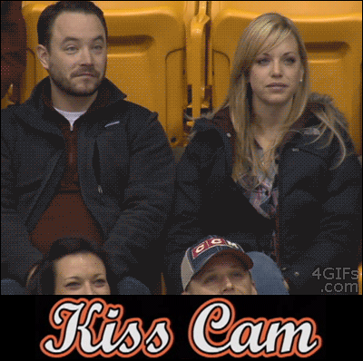kiss cam my sister gif - 4 Gifs .com Kiss Cam