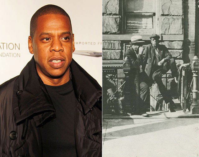 Jay-Z and a unknown man from Harlem