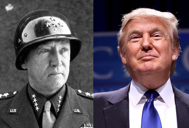 General George Patton and Donald Trump