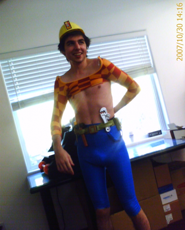 My Halloween costume this year Bob the builder