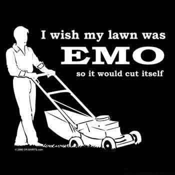 i wish my lawn were emo.....