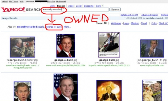 President Bush gets owned!