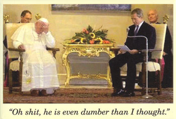 bush meeting the pope