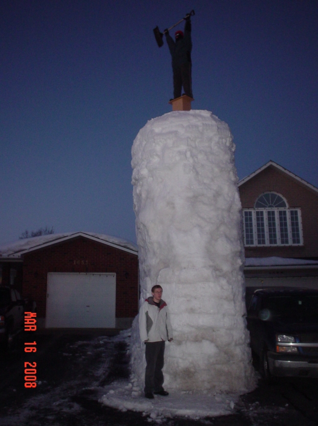 Giant Snow Wall
