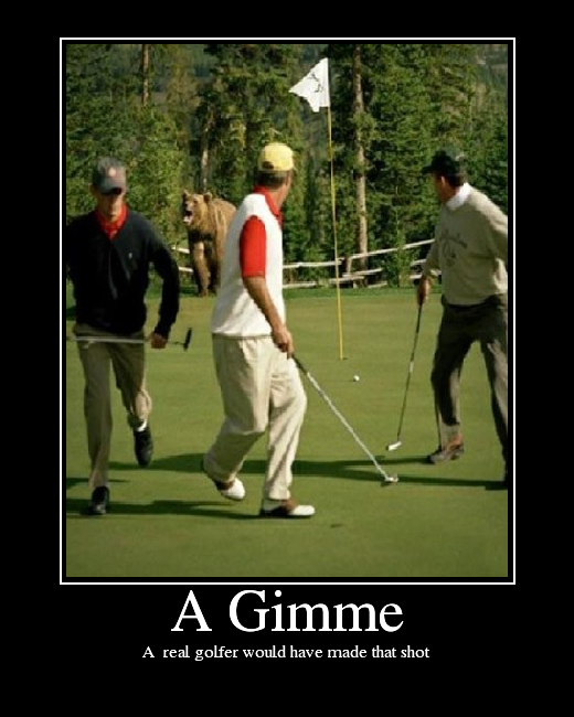 A  real golfer would have made that shot