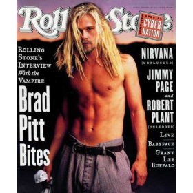 The Rolling Stones Brad Pitt Bites Magazine issue