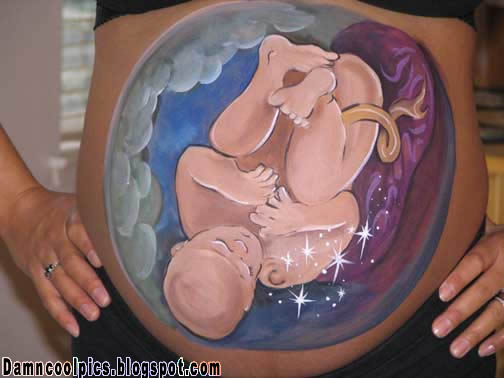 Painted Pregnant Bellies