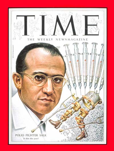 jonas salk - Time The Weekly Newsmagazine Polio Fighter Salk Is this the year?