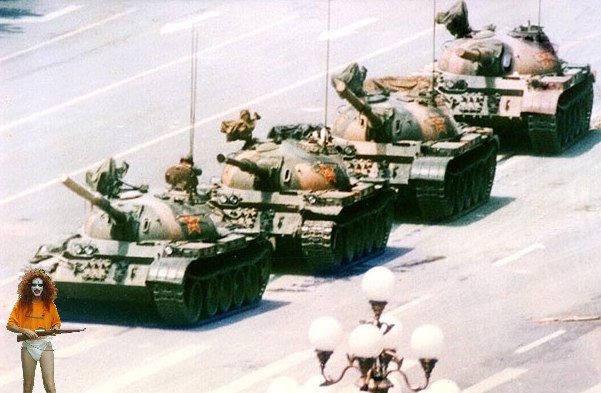 Ronald Insists on Human Rights in Tianamen Square