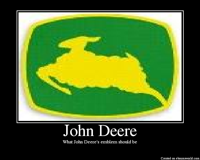 What John Deere's emblem should be