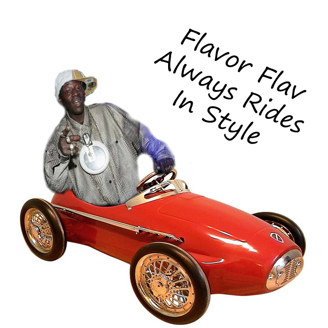 Flavor Flav always rides in style