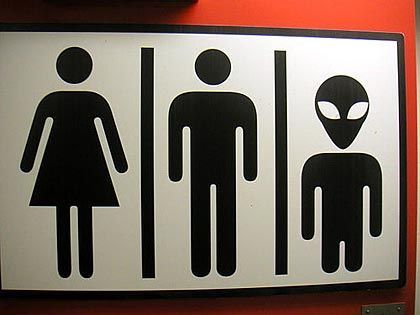 Bathroom for women, men and,aliens?