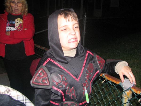 Its my little brother on halloween. If you can think of a better caption, be my guest.
Because you Always have THEE best captions for Everything