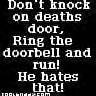 dont knock!!