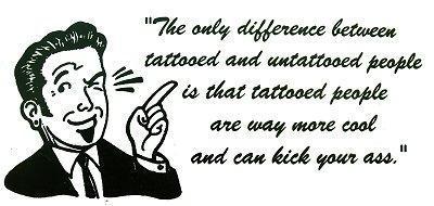 Tattoos make you cool