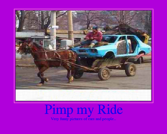 Very funny pictures of cars and people...
