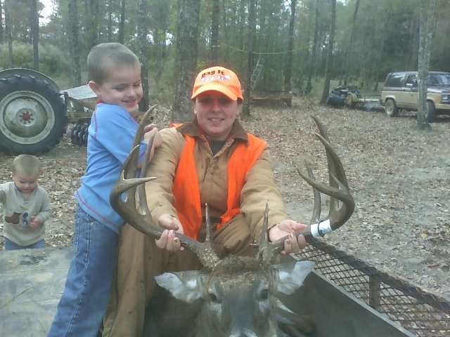 This buck was taken up aroung Springhill , la. what a monster!!
