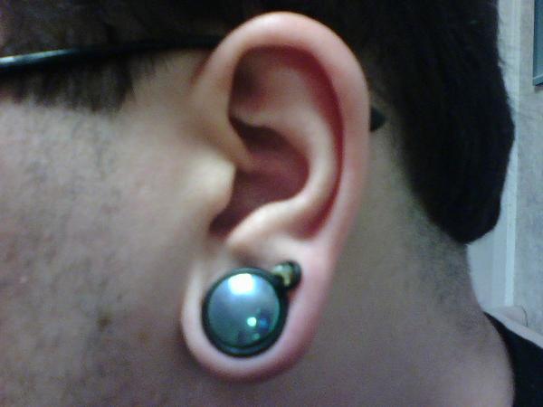 My left ear, I think people might think its cool if they see it lol.