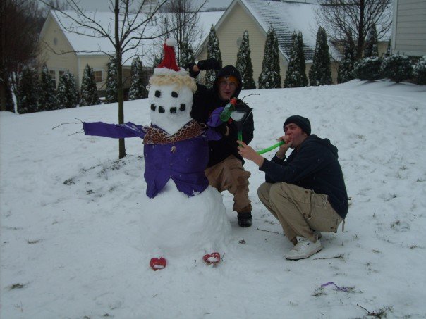 I got so wasted off of this snowman... he seriously wouldnt take no for an answer