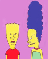 Wanna see Beavis and Butthead inserted to Marge and Bart's faces?