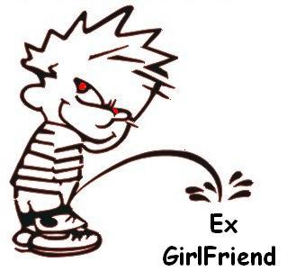Guy pees on Ex Girlfriend