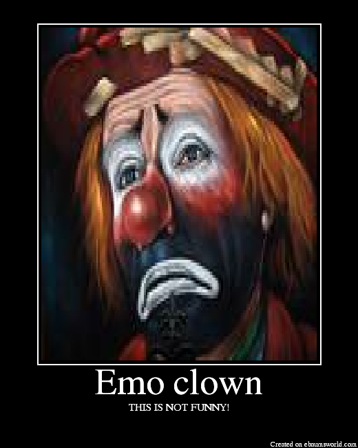 Emo clown. 