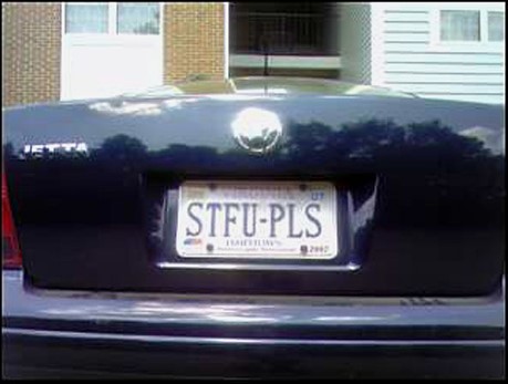 some funny license plates