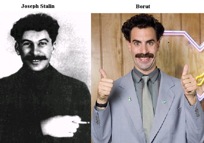 Stalin used to look like Borat when he was exiled in 1919