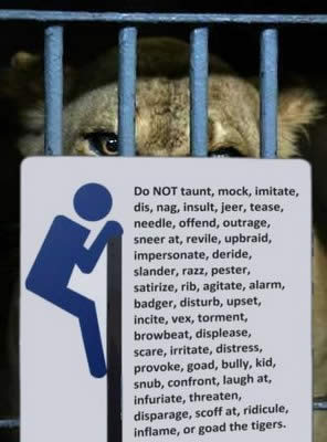 Funny Zoo Signs