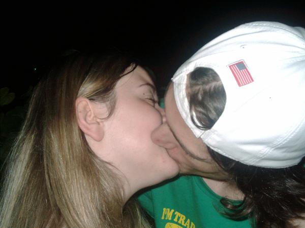 Me and my girl kissin