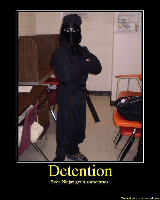 Even Ninjas get it sometimes.
