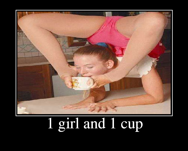 1 girl and 1 cup