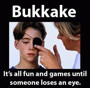 It's bukkake awareness month.