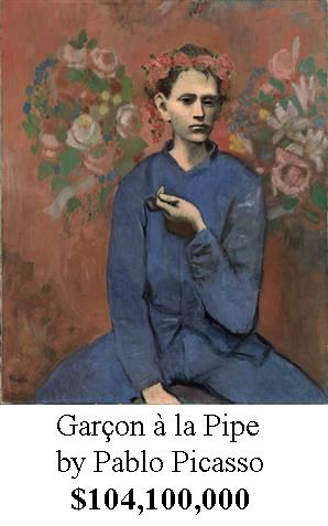 picasso boy with pipe - Garon la Pipe by Pablo Picasso $104,100,000
