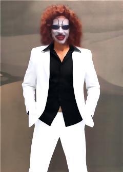 Ronald w/ a white suit
