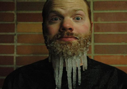 this guys beard is ice