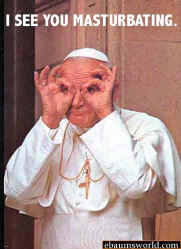 The pope can see you