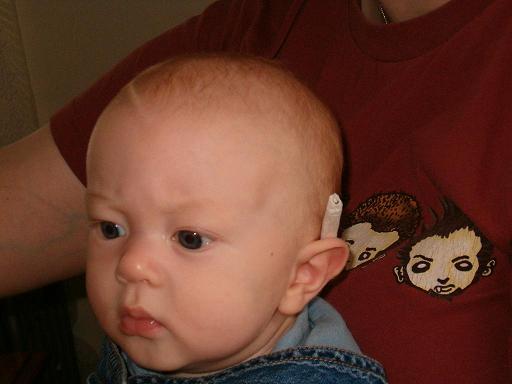 My son caught with a joint behind his ear.